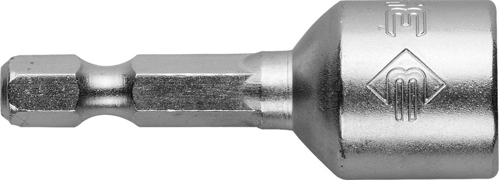 Биты ЗУБР "МАСТЕР" с торцовой головкой, магнитные, Cr-V, тип хвостовика E 1/4", 10х45мм, 2шт
