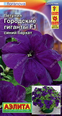 Петуния Городские гиганты синий бархат 7шт