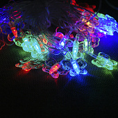 Гирлянда LED (18л) бабочка 2-х цв.лампочка (60 шт)
