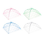 Чехол-зонтик для пищи, 30х30см, полиэстер, 4 цвета (уп.12)