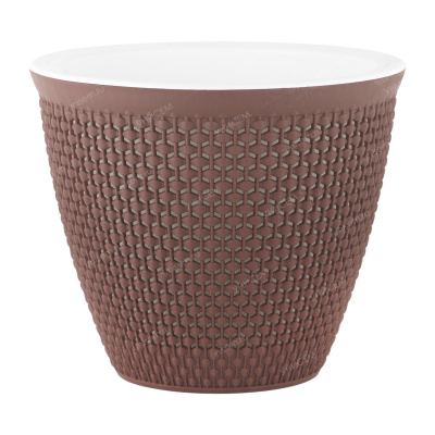 Кашпо Ротанг 3л Мокко со вставкой (уп.12)