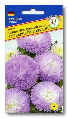 Астра Воздушный шар серебристо-голубой 0,1г