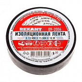 Изолента 15мм х 10м черная  REXANT (уп.10) КРАТНО 10