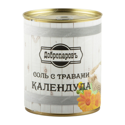 Соль для бани с травами "Календула" в банке
