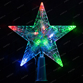 Гирлянда макушка звезда 16 см 10л лампоч.цветная (100 шт)