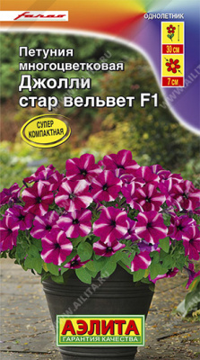 Петуния Джолли стар вельвет многоцв. 7шт
