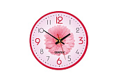 Часы настенные Centek <Flower> (гербера) 23 см диам., круг, шаговый ход, кварцевый механизм (10 шт)