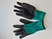 Перчатки Нейлоновые обливные Зеленые КРАТНО 12 пар, цена за 1 пару (600пар)