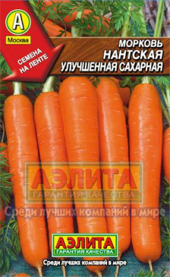 Морковь Нантская улучшенная сахарная *2=4г