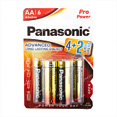 Батарейка Panasonic LR6 PRO Power  (4+2шт.) цена за 1шт.