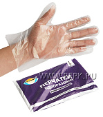Перчатки полиэтиленовые AVIORA  (разм. М ) 100шт(50пар) цена за упаковку