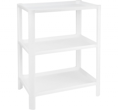 Полка прямоугольная 3 секции 415х285х527 Белая (5шт)#