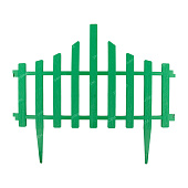Ограждение "Заборчик" 4 секции 55*65см зеленый (уп.1)