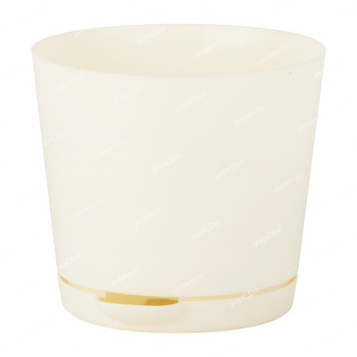 Горшок Орегано 0,5л d100мм светло-бежевый с прикорневым поливом (уп.24)