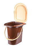 Ведро-туалет 17л коричневый (уп.10)