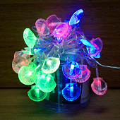 Гирлянда LED (18л) роза цветные лампочки (60 шт)