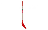Лопата для снега красная с металлической ручкой БЦМ