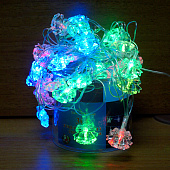 Гирлянда LED (18л) колокольчик 2-х цв.лампочка (60 шт)