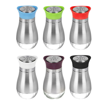 Солонка 10,5*5,2см стекло нерж.сталь