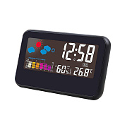 Часы-метеостанция электронная (темпер+влажность+календарь+будильник)