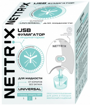 Фумигатор NETTRIX USB 5V для жидкостей (80шт)