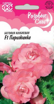 Бегония Парижанка клубн. 4шт Розовые сны