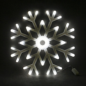 Гирлянда-панно LED ZL-26С снежинка 40х40 см, белый (25шт)